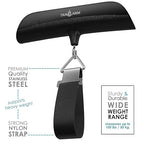 TravelArim Portable Luggage Scale Travel Digital, 110lb/50kg Suitcase Luggage Weight Scale with Hook, Backlight LCD Display with Battery Included