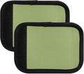 DOMIKING Light Green Luggage Handle Wrap Soft Luggage Identifiers for Suitcase Tags Markers for Travel Bag Luggage Suitcase Handle Covers Travel Accessories, 2 Pack