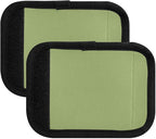 DOMIKING Light Green Luggage Handle Wrap Soft Luggage Identifiers for Suitcase Tags Markers for Travel Bag Luggage Suitcase Handle Covers Travel Accessories, 2 Pack