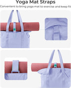 BAGSMART Tote Bag for Women, Tote Bag with Zipper Work Tote with Compartments Nurse Shoulder Hanbag for Travel, Gym