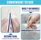 Waterproof Shoe Bags for Travel Packing Storage, Smellproof Travel Essentials Bag for Men and Women, Clear (15-pack)