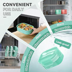 2 Layers Bento Box, All-in-One Stackable Lunch Container with Compartments, 64oz Leakproof Microwave Safe Dishwasher Safe Bento Box with Lunch Bag and Utensil Set for Kids and Adults