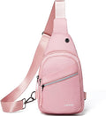 LATMAP Sling Bag For Women Faux Leather Small Casual Daypack Backpack Fanny Pack Crossbody Chest Bags Purse