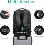 MARK RYDEN Business Backpack for Men, Waterproof High Tech Backpack with Sport Car Shape Design and USB Charging Port, Travel Laptop Backpack Fits 17.3 Inch Notebook (YKK-2 Pockets)