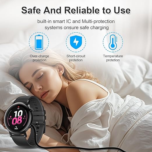 Smart Watch Charger for VeryFit Pro Letsfit, Magnetic USB Smartwatch Charging Cable Compatible with SW021 SW023 SW025 ID205L ID205U ID205S IDW26 IDW25 IDW23 Uwatch 3S 3 2 2S