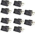 Ceptics Israel, Palestine SI 32 Travel Power Plug Adapter Accepts NEMA 5-15R - ETL Certified - Industrial Grade (IG-14-10PK)