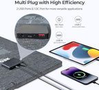 Renogy Solar Panels, 30W Portable Solar Panel Charger, Fast Charging for iPhone, iPad, Tablets, Laptop, Power Bank, with USB-C USB-A DC Ports, IP67 for Camping, Hiking, Backpacking, Outdoor