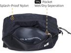 Travel Toiletry Bag 5L, Compact Travel Organizer with Waterproof TPU Wet/Dry Compartment