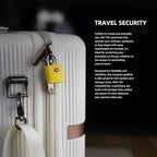 TSA Locks for Luggage, Keyed Alike Luggage Locks TSA Approved 4 Pack, Small Padlock with Key, Padlocks with Keys for Suitcase, Backpack, Bag Zipper, Tool Box, Case, Travel Essentials