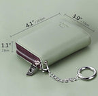 FurArt Zipper Wallet Women, RFID Blocking Credit Card Wallet, Business Card Holder, Compact Size KeyChain Wallet