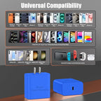 iPhone 17 16 Pro Max Charger Fast Charging, Super Fast USB C Chargers for iPhone 17(6FT+6FT+10FT) Type C Chargers Cord with Fast Charger Block for iPhone 17/16/15 Series/iPad/ GalaxyS26/S25/S24 Blue