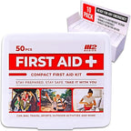 M2 BASICS Mini First Aid Kit Bulk Multi Pack, 10 Pack, 50 per Kit, 500 Total Pieces for Car, Travel, Home & Donations