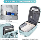 coofay Personal Item Travel Backpack For Women Men Airline Approved Carry On Backpack Flight Approved Waterproof Sports Luggage Backpack Casual Daypack Small Hiking Backpack