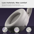 YUMONDEAR Bluetooth Headphones Over Ear, 80 Hrs Playtime Wireless Headphones with ENC Mic, Deep Bass EQ, Foldable Comfort for Travel, Gym & Commuting, Stocking Stuffers