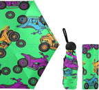 Cowboy Boots Pattern Umbrellas for Rain Windproof Small Folding Compact Mini Travel Umbrella for Purse Lightweight Portable Pocket for Women