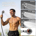 Portable Shower for Camping with 7800mAh Battery, Rechargeable Camping Shower with Intelligent LED Display, 3 Spray Modes, IPX8 Waterproof Outdoor Camp Pump for Hiking, Travel, Car, Pet