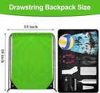 60 Pieces Drawstring Backpack Bags Sports Sackpack Bulk Cinch Gym Bag for Women Men Outdoor Sports Backpack for St. Patrick's Day Gift (Green)