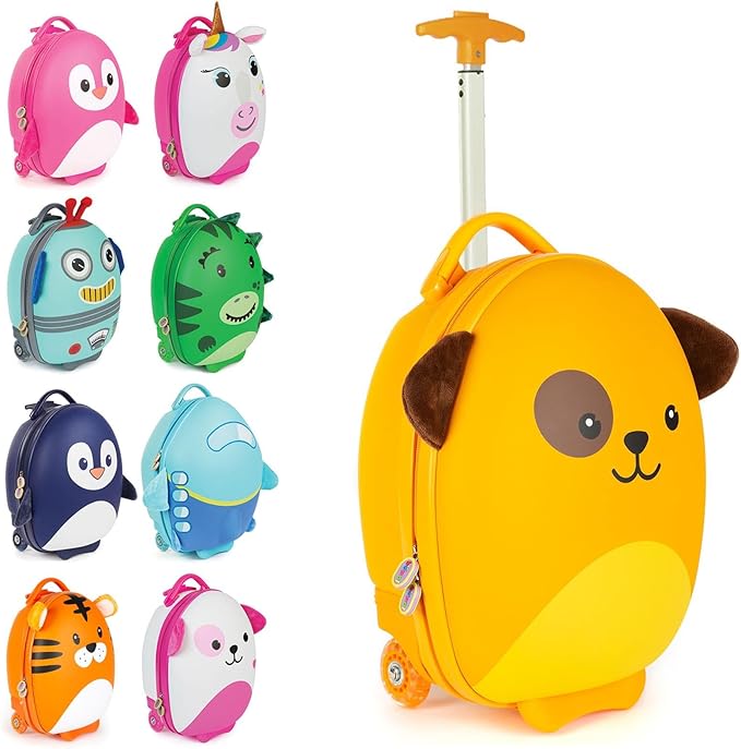 boppi - Children's Suitcase - Tiny Trekker Children's Trolley Suitcase - Boys & Girls Suitcase - Suitable as Cabin Luggage - 17 L