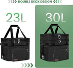 MIYCOO Cooler Bag Double Deck - 60 Can Leakproof Insulated Portable Soft Lunch Cooler, Extra Large Expandable Ice Chest Cooler for Beach, Picnic, Camping, Shopping