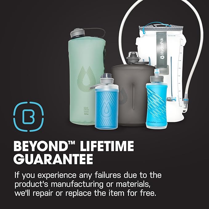 HydraPak Breakaway Surge Lightweight Bike Water Bottle 2-Pack (20oz, 25oz, 30oz) - High Flow, Cycling & Sports Squeeze Bottle