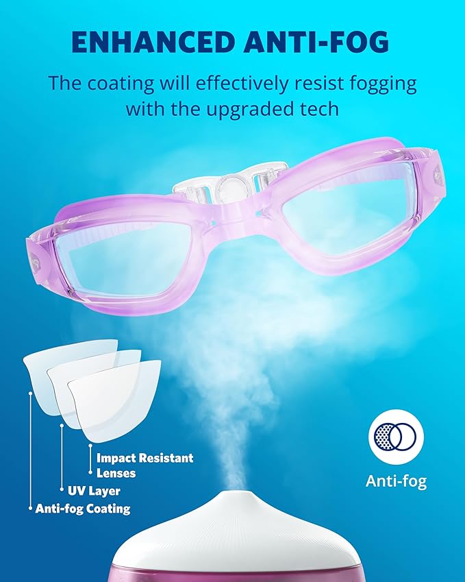 Aegend Swim Goggles, Swimming Goggles No Leaking Full Protection Adult Men Women Youth