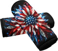 BIGCARJOB Sunflower Flags Luggage Handle Cover Set for Suitcase, 2 Pcs Universal Luggage ID Tags Door Handle Protection Sleeve Cover Identifier Travel Bag Wraps Travel Accessories