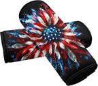 BIGCARJOB Sunflower Flags Luggage Handle Cover Set for Suitcase, 2 Pcs Universal Luggage ID Tags Door Handle Protection Sleeve Cover Identifier Travel Bag Wraps Travel Accessories