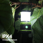 Consciot LED Battery Powered Camping Lantern, 1000LM, 4 Light Modes, IPX4 Waterproof Portable Tent Flashlight for Power Outages, Emergency, Hurricane, Hiking, Light Green, 2-Pack