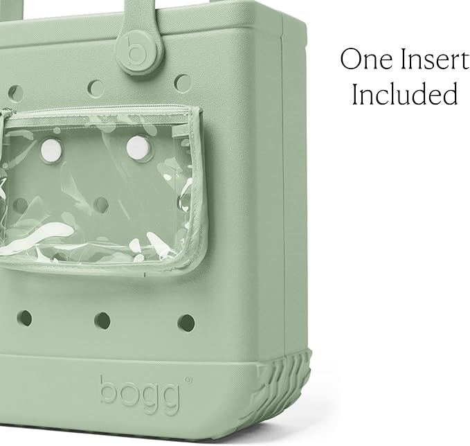 BOGG BAG Medium Tote – 15” x 12.5” x 5” – Durable, Washable, Tip-proof – Beach, Pool, Boat, Work, Sports (Sage You Love Me)