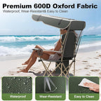 VTOY Portable Camping Chair with Canopy - Folding Chair with Canopy, Durable 600D Oxford Canopy Chair for Camping, Beach, Picnics, Fishing & Sports