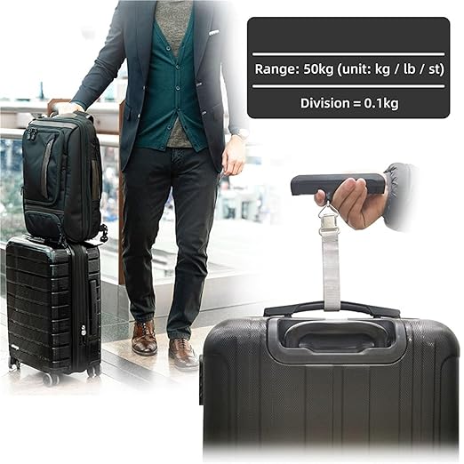 Luggage Weight Scale, 3pcs Portable Luggage Weight Scale 50kg Digital Travel Baggage Weight Scale with High Accuracy,for Travel