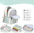 DIGOBAY Backpack for Girls, 3PCS Girls Backpack for School with Lunch Bag Pencil Case, Cute Kids Teens Bookbag for Kindergarten Elementary Preschool Middle School