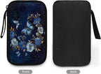 Floral Moon Butterfly Print Electronics Organizer, Travel Cable Organizer Bag, Portable Cord & Charger Storage, Compact Tech Bag & Case