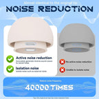 4 Pairs Replacement Ear Tips for AirPods Pro 2nd/1st Generation with Portable Storage Box & Cleaner Pen,Noise Reduction Holewith & Built-in dust Guard Screen,Silicone EarTips(Stone)