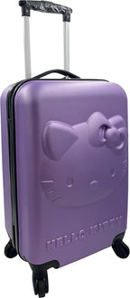 Fast Forward Kids Licensed Hard-Side 21" Spinner Luggage Lightweight Carry-on Suitcase Hello Kitty