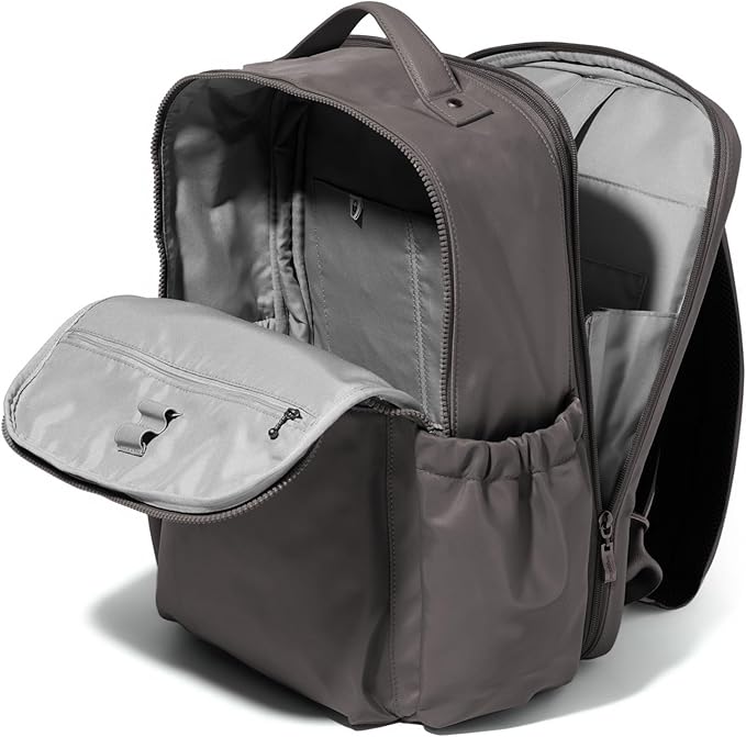 Baggallini Tribeca Expandable Laptop Backpack - 15"x11" Lightweight RFID Computer Bag for Work & Travel with Luggage Sleeve