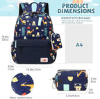 mygreen Toddler Backpack, Kids Backpack for Boys and Girls with Chest Strap | with Chest Strap