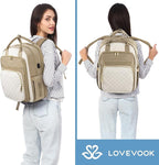 LOVEVOOK Laptop Backpack for Women with Separate Laptop Compartment, 15.6" Water Resistant Lightweight Daypacks for College Travel Work Business, Nurse Teacher Computer Bags