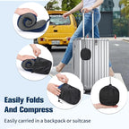 Cirorld Neck Pillow for Traveling, Travel Pillows for Airplanes,100% Pure Memory Foam Travel Neck Pillow, Adjustable Flight Pillow, Portable Plane Accessories with Eye Mask, Earplugs, Carry Bag
