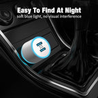 90W Car Charger USB C Fast Charge for iPhone 17 Pro Max/Air/17e/16 Plus/16e/15/iPad/MacBook Neo Phone Automobile Accessories, 2 Pack Dual 45W USBC Port Cigarette Lighter Adapter with 3.3FT Type C Cord