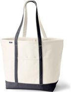 Lands' End Open Top Canvas Tote Bag