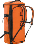 MIER Large Duffle Backpack Sports Gym Bag with Shoe Compartment, Heavy Duty and Water Resistant, Orange, 60L