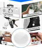 Tracker Tags-4 Pack, Item Tracker with Waterproof Case for Your Keys, Wallet etc, Luggage Tracker Works with Find My APP (iOS Only)