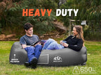WEKAPO Inflatable Couch Air Lounger Chair - Camping & Beach Accessories, Portable Blow up Sofa for Hiking, Lawn, Indoor/Outdoor Movies & Music Festivals. Lightweight and Easy to Set Up Air Hammock