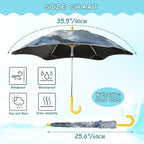 ALAZA Kids Umbrella for Girls Boys UPF 50+ Anti-UV Umbrella for Rain and Sun Age 3-8
