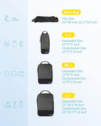 BAGSMART 6 Set /4 Set/2 Set Compression Packing Cubes for Travel, Lightweight Luggage Organizer Bags, Durable Space Saver Bags Travel Essentials