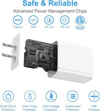 iPhone 17 16 15 Charger Fast Charging 3+3Pack Type C Charger USB C Chargers Block with 10FT Cable for iPhone Air/17/17 Plus/17 Pro/17 Pro Max/16/16 Plus/16 Pro/16 Pro Max/15/15 Pro Max/iPad Pro(White)