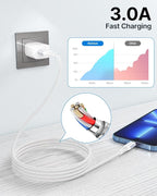 Aioneus Long iPhone Charger Cords 10ft 2Pack MFi Certified USB A to Lightning Cable Fast Charging Nylon Braided Long iPhone Cable for iPhone 14 13 12 11 XR XS X 8 7Plus 6
