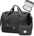 Extra Large Travel Duffle Bag,Carry on Overnight Weekend Bag with Shoes Compartment,Weekender Bags for Women for Travel Business Trips Sport Hospital