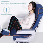 Airplane Foot Hammock for Adults, Portable Travel Foot Rest Hammock and Seat Extender, Travel Footrest Seat Extender Mat for Plane, Bus,Train, Foldable Relaxing Mat for Long Trips, Sleeping, Resting